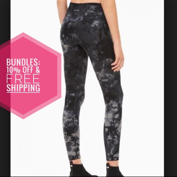 CK Performance Soft High Waist Tie-dye Leggings S - Picture 4 of 8